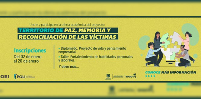 Talleres y diplomados del proyecto “Territorio de paz, memoria y reconciliación de las víctimas”