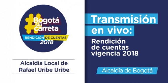 Transmisión en vivo: Rendición de cuentas vigencia 2018 