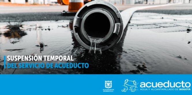 Suspensión temporal del servicio de acueducto. Suspensión temporal del servicio de acueducto.