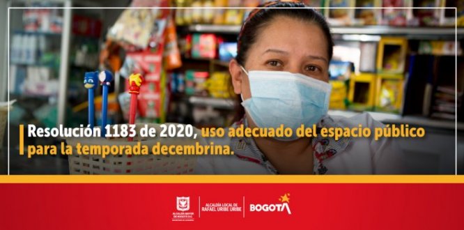 Resolución 1183 de 2020, uso adecuado del espacio público para la temporada decembrina