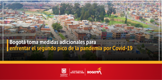 Bogotá toma medidas adicionales para enfrentar el segundo pico de la pandemia por Covid-19