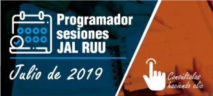 Programación de sesiones de la Junta Administradora Local / julio 2019